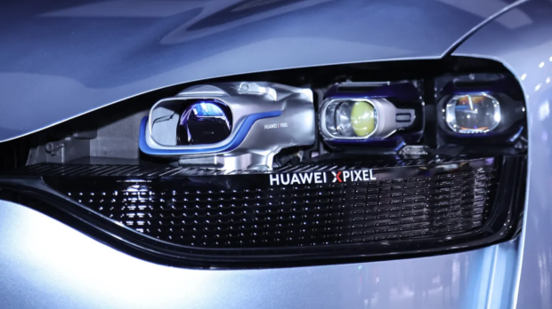 Huawei's new car plays your favorite movie through its headlights