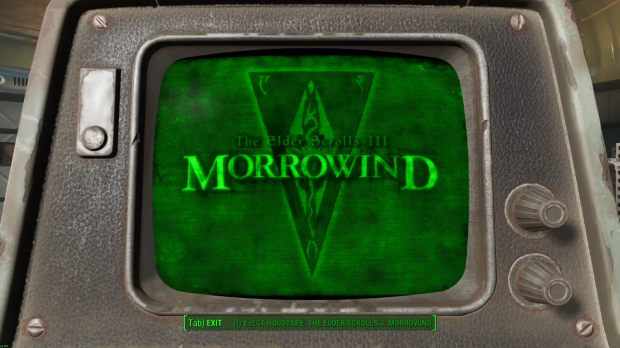 Elder Scroll 3: Morrowind is now running on a Pip-Boy inside Fallout 4