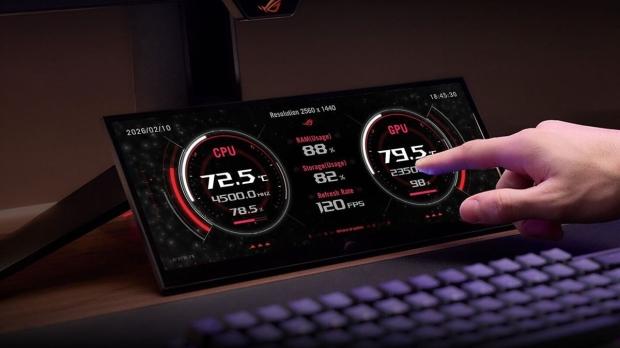 ASUS's new ROG Strix XG129C is a tiny 12.3-inch touchscreen that can serve as a sidekick to your main display