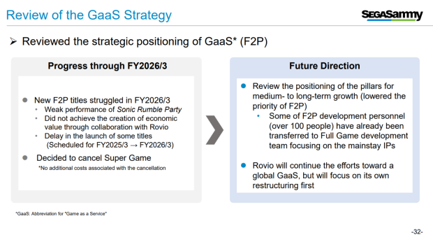 SEGA cancels ambitious Super Game idea, free-to-play no longer so important 1