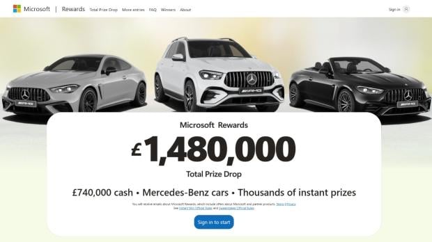 Win big with a whole lot of cash, cars and gadgets to be claimed (Image Credit: Microsoft)