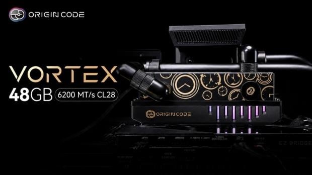 Origin Code unveils liquid-cooled DDR5-6200 memory that also has an LCD screen