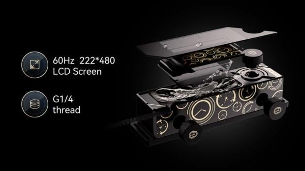 Origin Code unveils liquid-cooled DDR5-6200 memory that also has an LCD screen 2