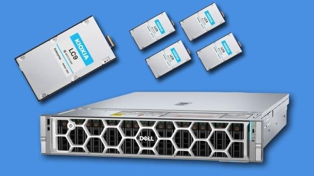 Dell and KIOXIA unveil an impressive 9.8 Petabyte high-density 2U server 2