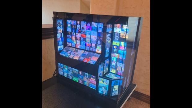 PCMR Redditor builds insane 'GIF PC' that displays over 15,000 GIFs across nine different screens