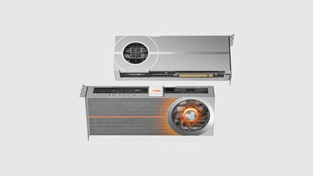 The new Lisuan LX 7G100 gaming GPU features a stylish design with an old-school blower-fan look.