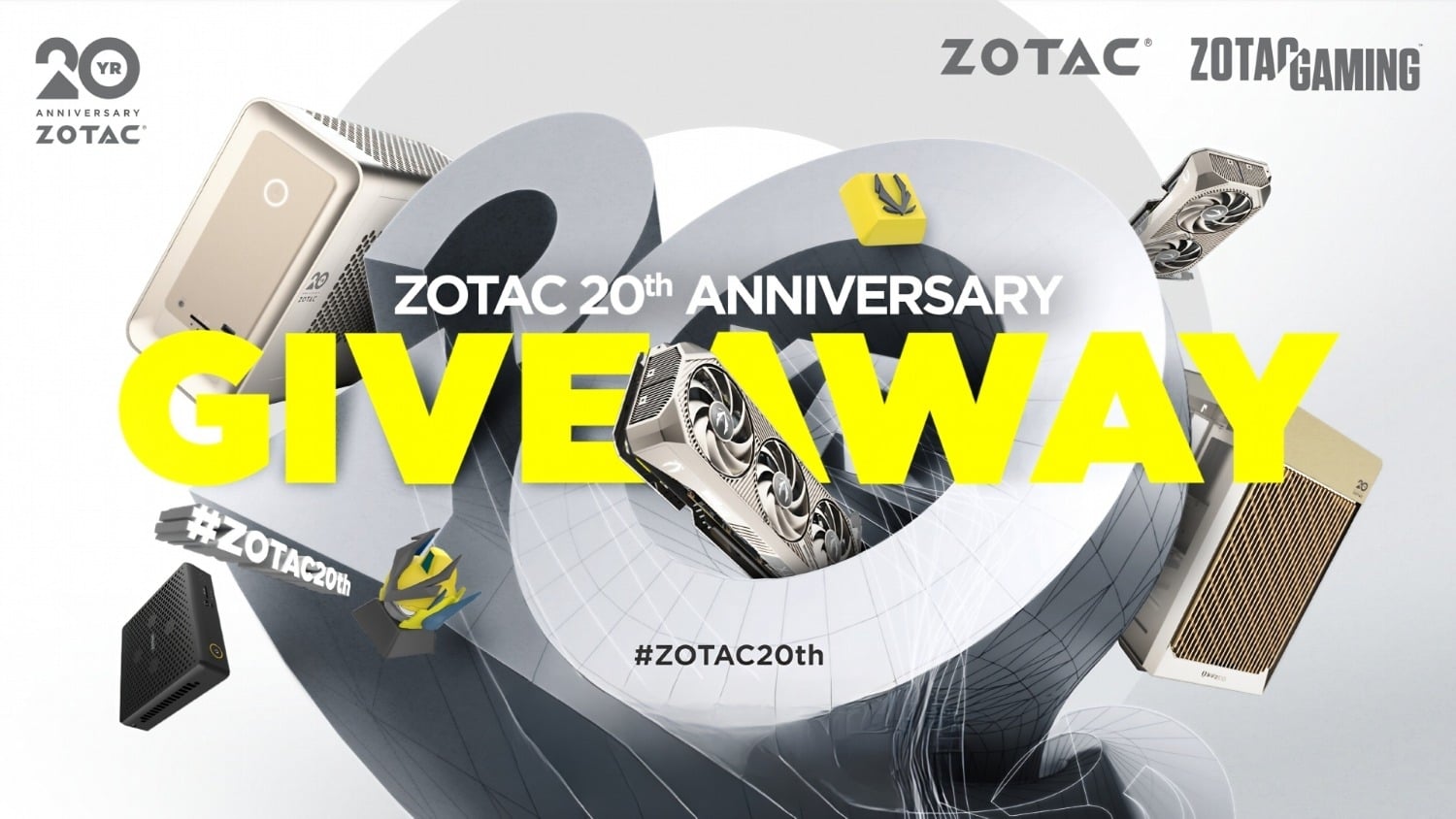 ZOTAC celebrates 20 years and is giving away custom GeForce RTX 50