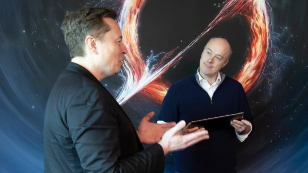 Elon Musk was on hand to accept the new NVIDIA Vera CPU delivery from Ian Buck, image credit: NVIDIA.