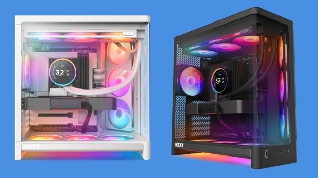 The new NZXT H6 case, available in White or Black, image credit: NZXT.