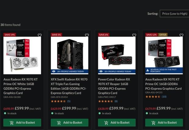 AMD Radeon RX 9070 XT pricing falls near MSRP in the UK, reaching record lows in Japan 2