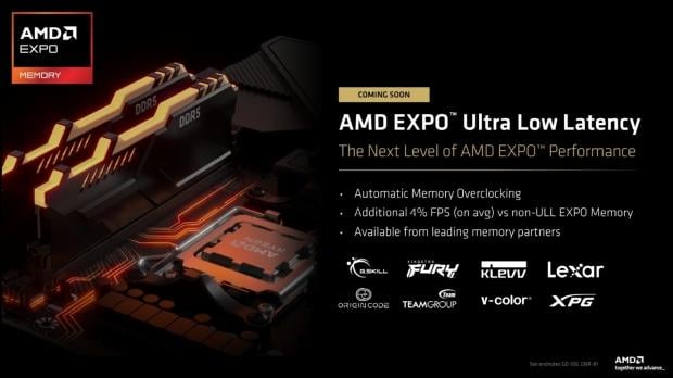 AMD announces new EXPO Ultra Low Latency memory overclocking for more FPS when gaming 1