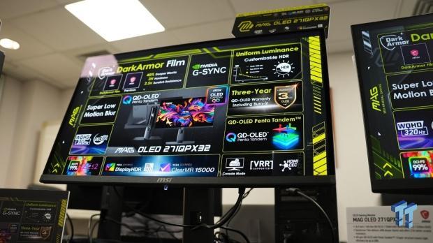 MSI showcases a world's first 27-inch gaming monitor with Penta Tandem tech at Computex 2026