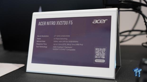 Acer showcases the Nitro XV273U F5, a 1000Hz gaming monitor aimed at competitive gamers 1