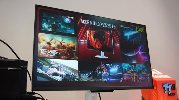 Acer showcases the Nitro XV273U F5, a 1000Hz gaming monitor aimed at competitive gamers
