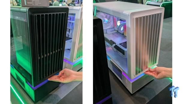 Montech's new dual-chamber F738 PRO case adds window blinds to the front panel 2