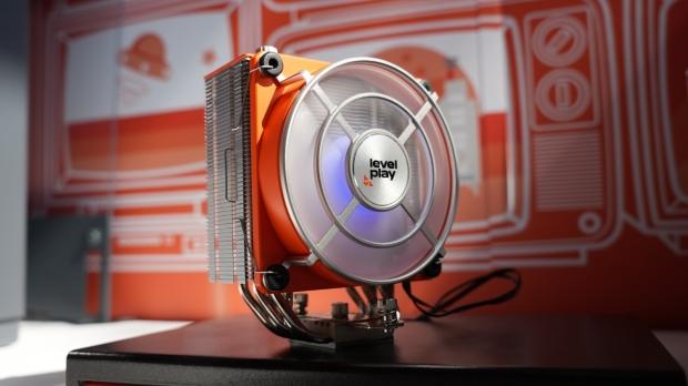 Levelplay's Newtro liquid cooler adds a turnable fan speed knob to your PC