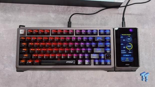 MSI's STRIKE ALLOY TMR is a premium keyboard that comes with an intuitive smart display 2
