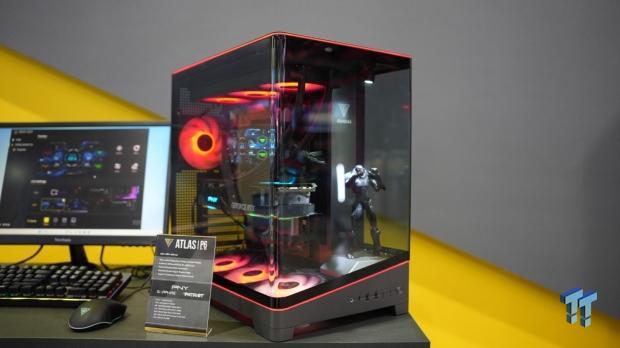 GAMDIAS unveils gorgeous curved glass PC case with a built-in action figure display stage
