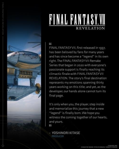 Final Fantasy VII Revelation announced, coming spring 2027, launches simultaneously on all platforms 11