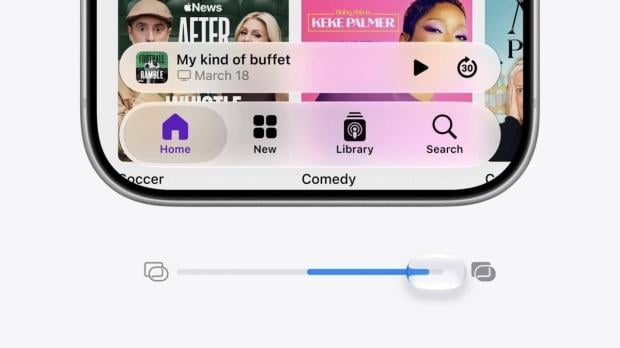 Apple is adding a Liquid Glass slider in iOS 27 after a year of user complaints about readability