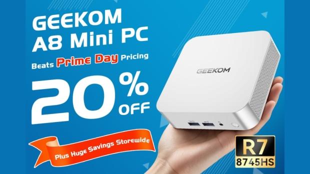 GEEKOM A8 Mini PC now 20% off, lower than Prime Day pricing as huge storewide sale begins