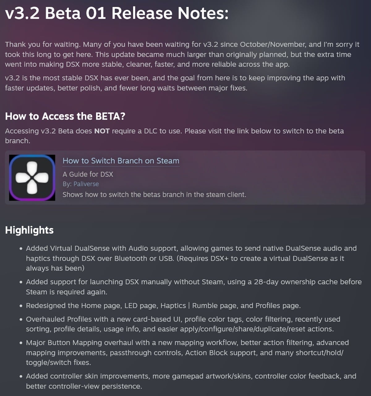 DSX v3.2 Beta adds native PlayStation DualSense haptic feedback over ...