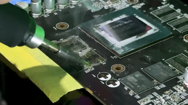 NVIDIA GeForce GTX 1650 modded with 8GB of GDDR6 memory doubles performance in God of War and Unigine Superposition