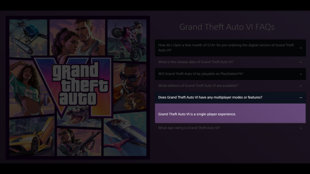 GTA 6 is a 'singleplayer experience,' GTA Online may be sold separately 3