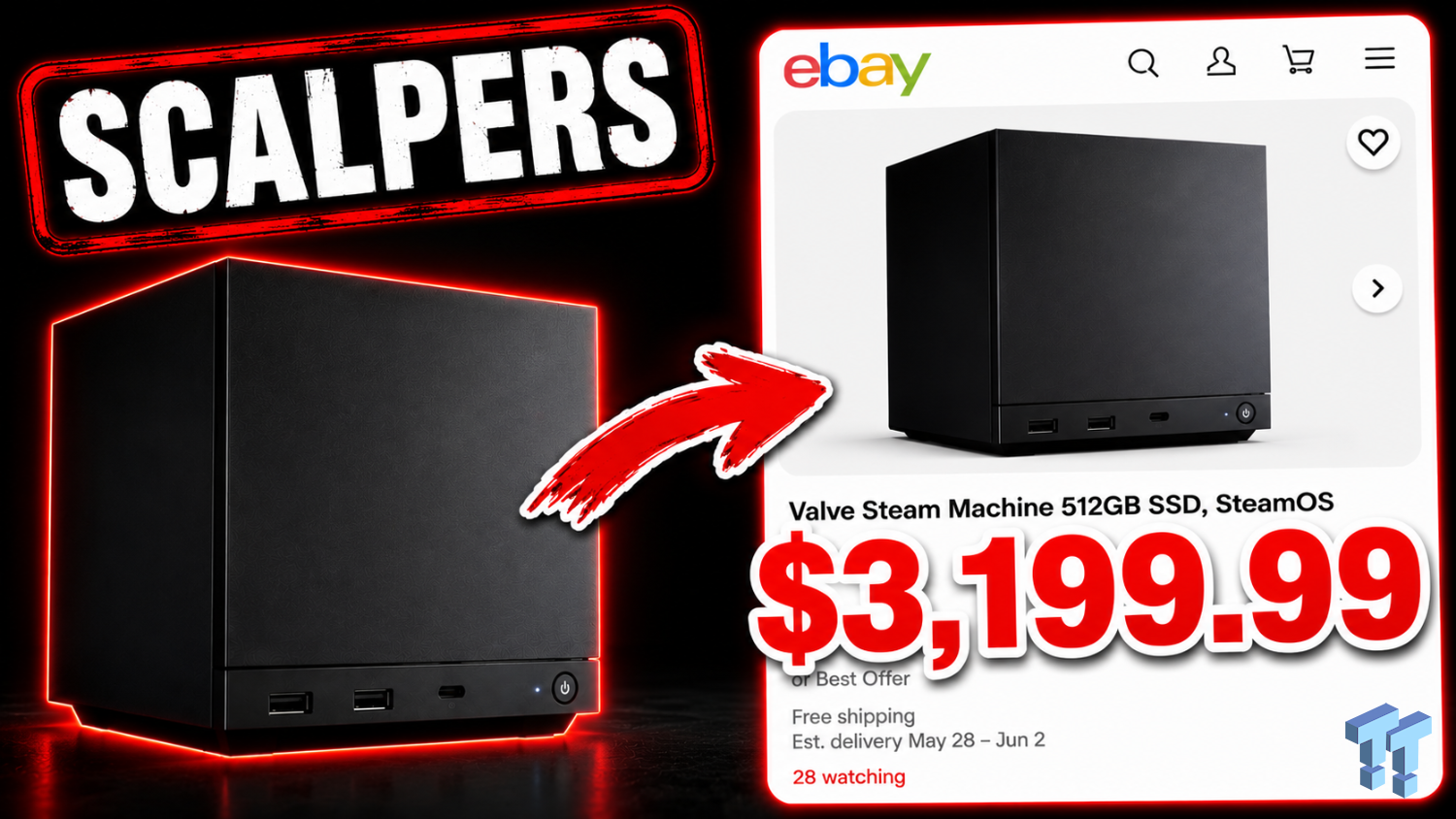 Scalpers are already selling the Steam Machine for over $3000 on eBay despite Valve's efforts