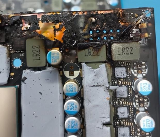 Vietnamese repair shop received an RTX 5090 with its 16-pin connector blown clean off 1