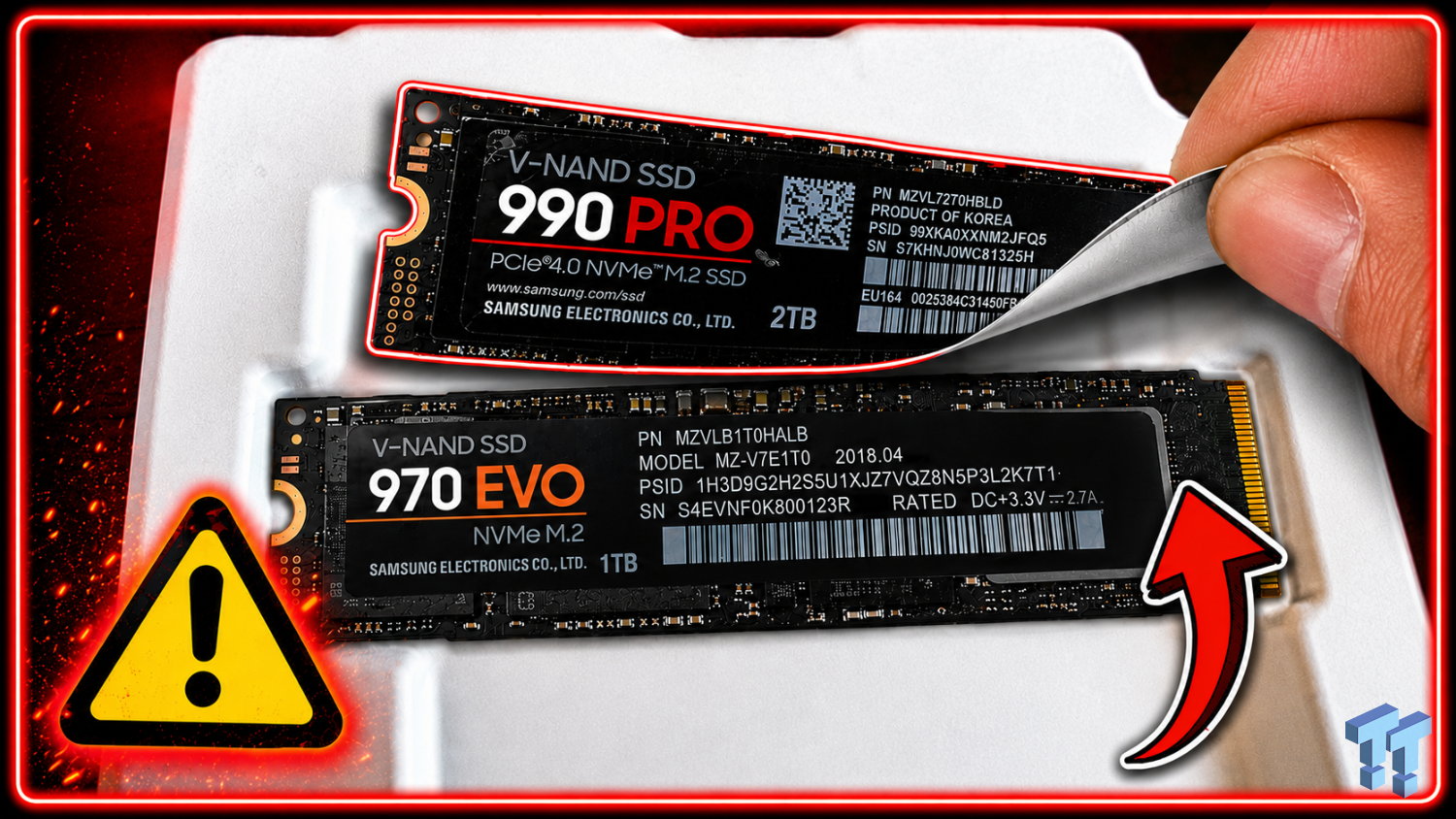 Amazon Swap Scam strikes again: Buyer orders Samsung 990 PRO, receives 970 EVO SSD with fake label instead