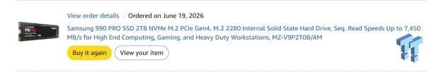 Amazon Swap Scam strikes again: Buyer orders Samsung 990 PRO, receives 970 EVO SSD with fake label instead 6