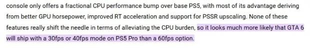 GTA 6 may be locked at 30 FPS even on a PS5 Pro, says analyst 2