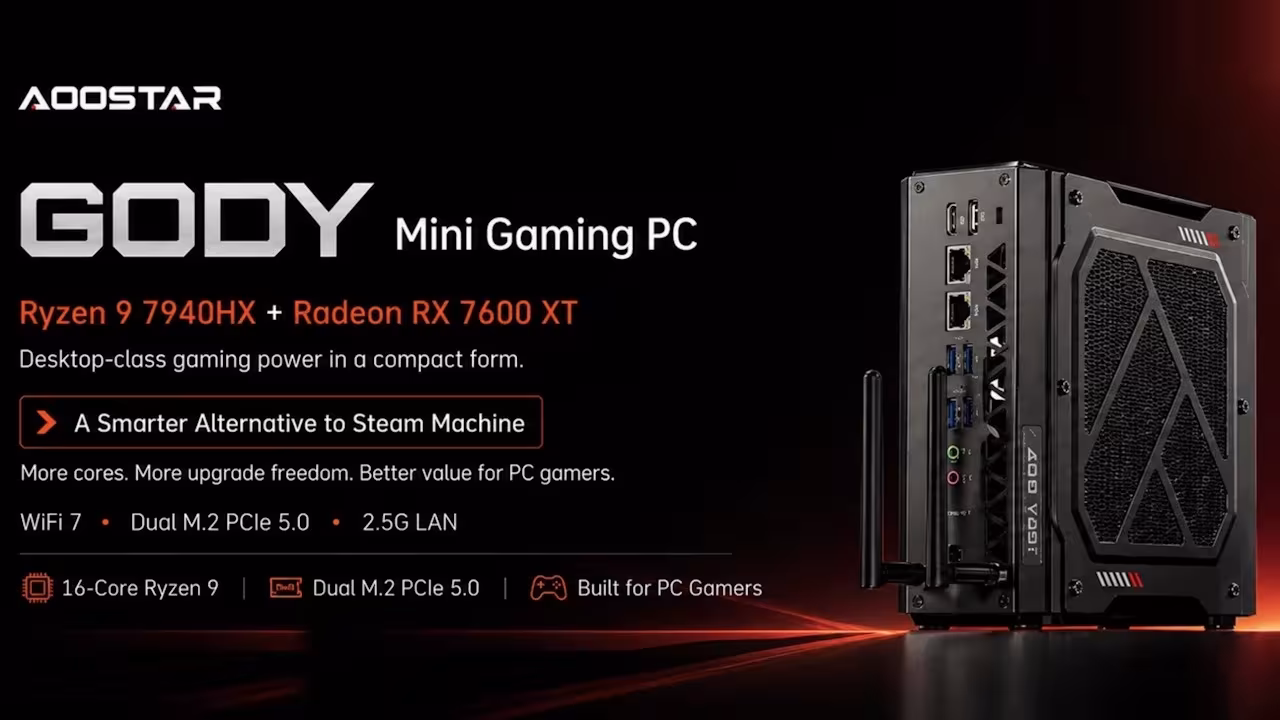 คู่แข่งใหม่ท้าชน Steam Machine มาพร้อม Ryzen 9 2 aoostar-steam-machine-competitor
