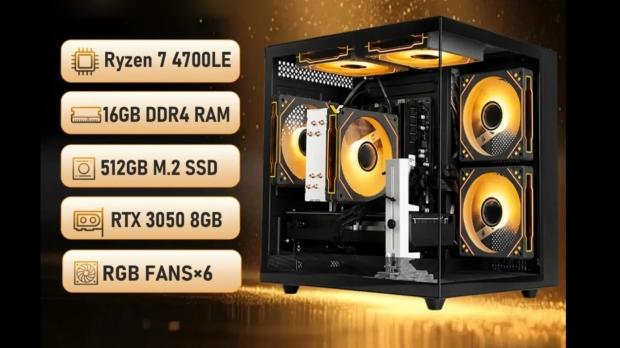 Mysterious AMD Ryzen 7 4700LE 'Zen 2' desktop CPU appears in a new prebuilt PC paired with an RTX 3050