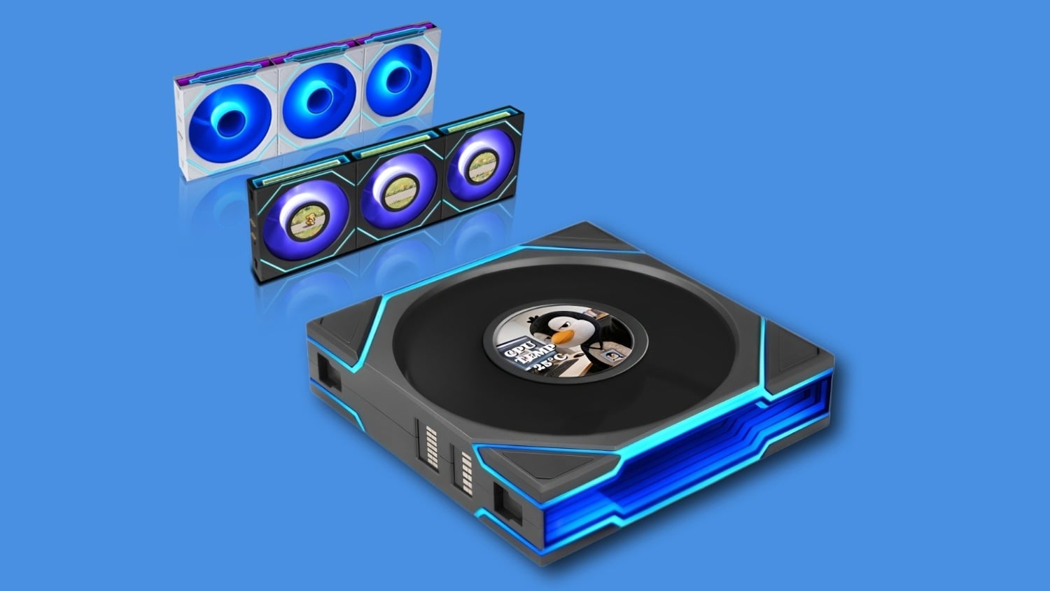 LIAN LI launches new fans with integrated 1.8-inch LCD screens