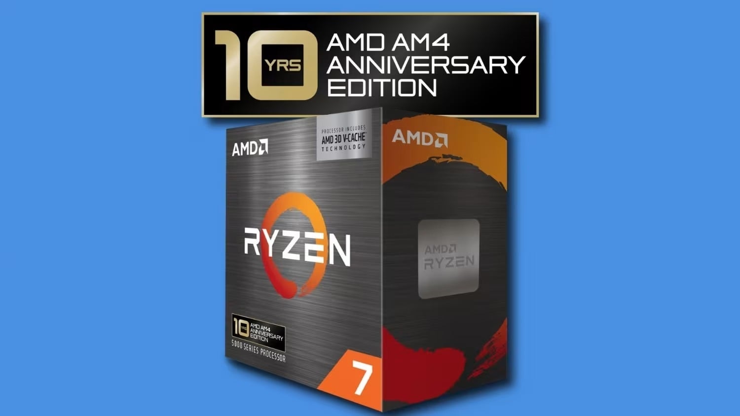 Ryzen 7 5800X3D 10th Anniversary Edition hits fourth place on Amazon best sellers list, less than a month after release