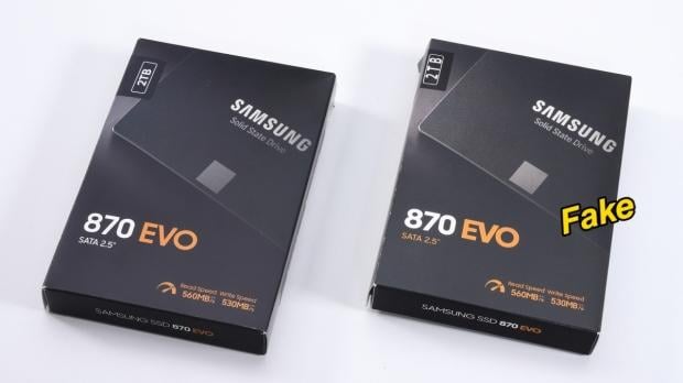 Fake 2TB Samsung 870 EVO SSDs are floating around that are actually 120GB 4