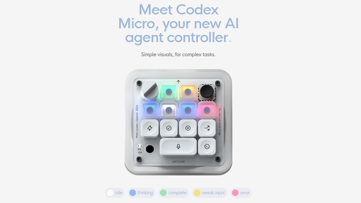 Codex Price OpenAI's first consumer hardware is a $230 programmable keypad built ...