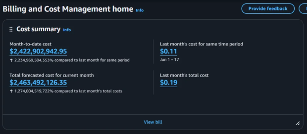 Amazon confirms some customers are waking up to billion-dollar bills for cloud services they didn't use 1
