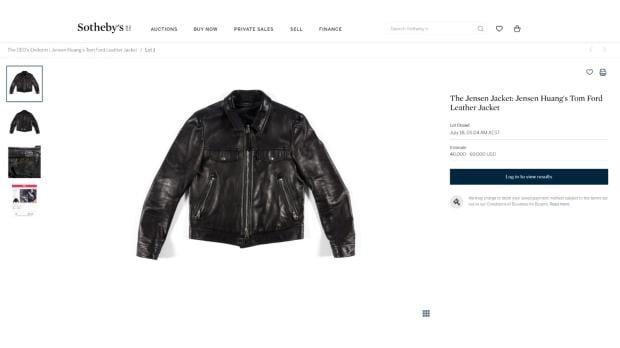 One of NVIDIA CEO Jensen Huang's leather jackets sells for close to $1 million at a charity auction 1