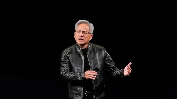 Open enlarged image One of NVIDIA CEO Jensen Huang's leather jackets sells for close to $1 million at a charity auction