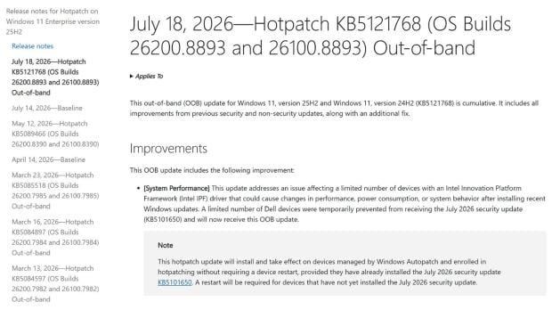 KB5121767 out-of-band Windows Update fixes shutdown bug on affected Dell PCs 2