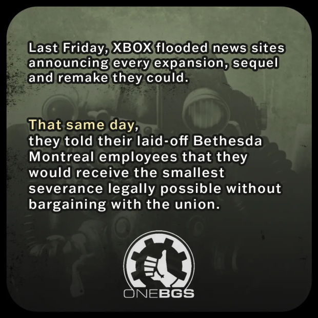 Bethesda union files legal complaint calling Fallout announcements a smokescreen for labor law violations 2