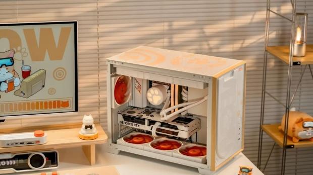 Got a cat? Here's a cat-themed PC case with a power button shaped like a paw