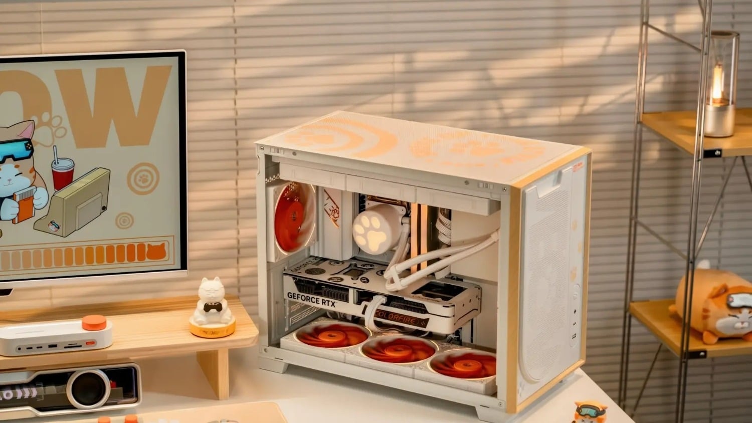 Got a cat? Here's a cat-themed PC case with a power button shaped like a paw