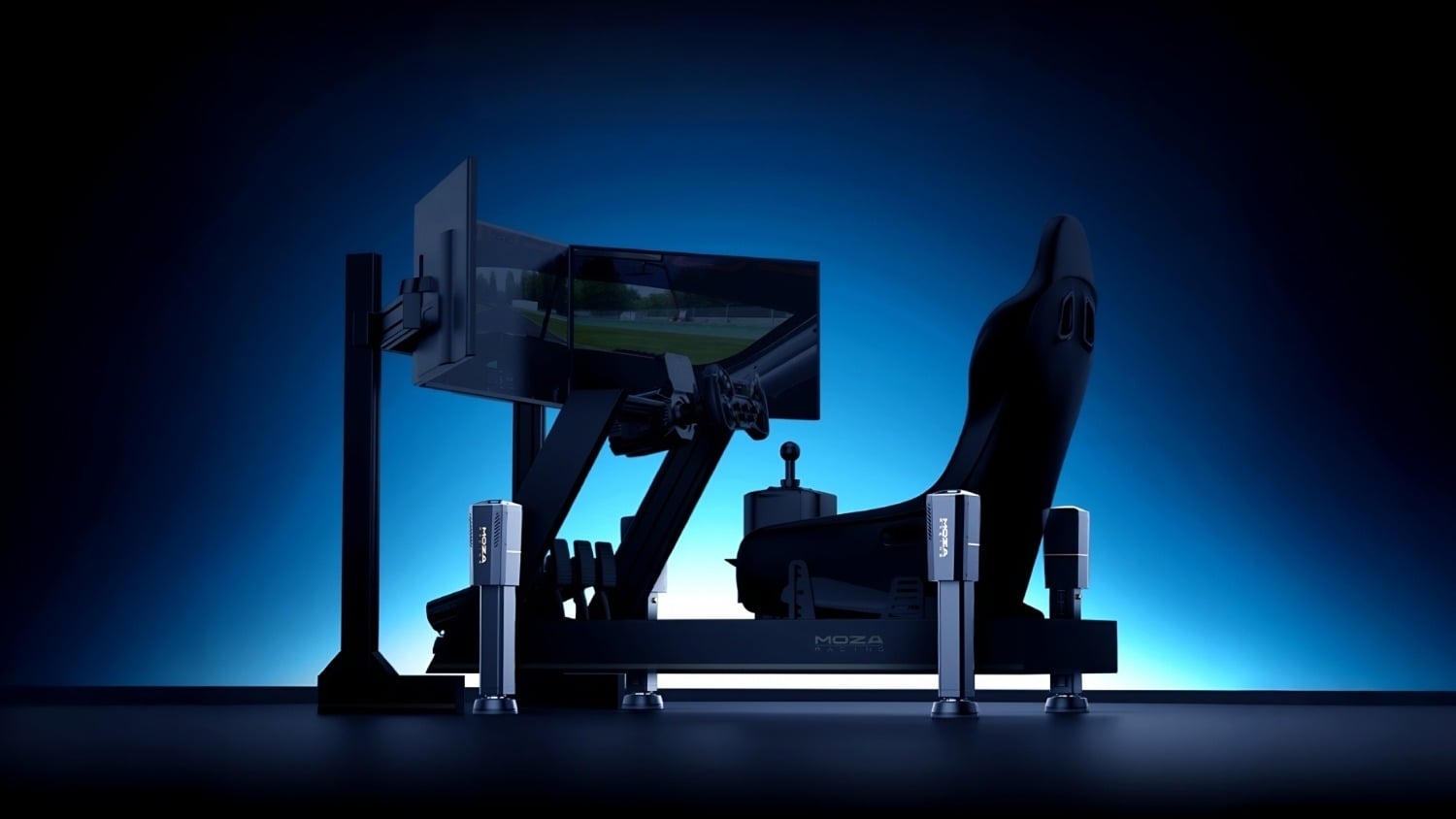 MOZA's first full-cockpit HMA150 motion system adds a new dimension to flying or racing