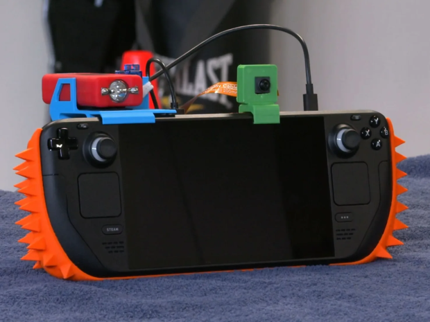 Redditor turns Steam Deck into a spike-covered, taser-equipped fortress to scare off family 2