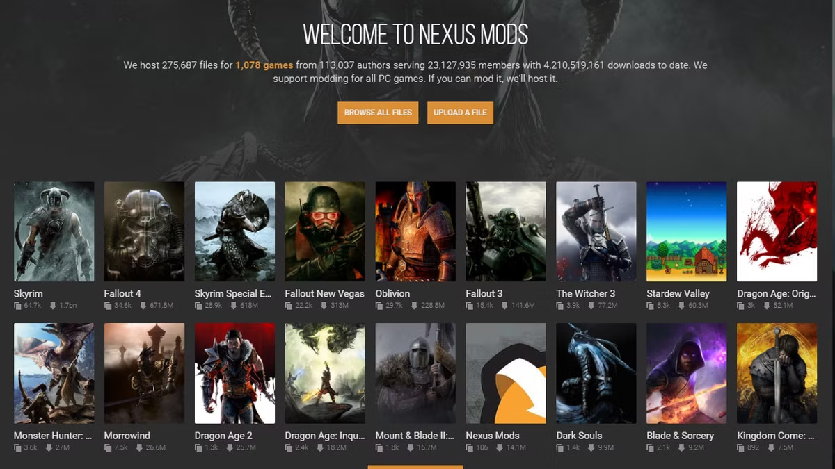 Nexus Mods new owner wants to make installing mods as easy as using Spotify