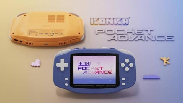 AYANEO's KONKR Pocket Advance is a new gaming handheld that looks like a Game Boy Advance 3